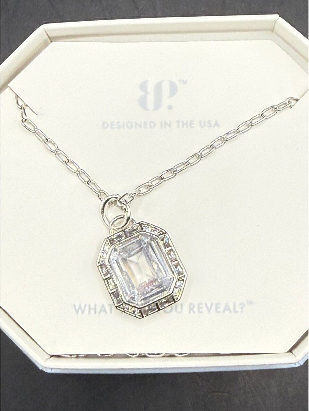 Bomb Party Draped in Done Diamond CZ Removable Pendant Necklace